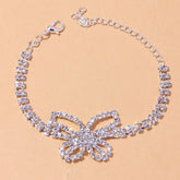 Rhinestone Big Butterfly Tennis Chain